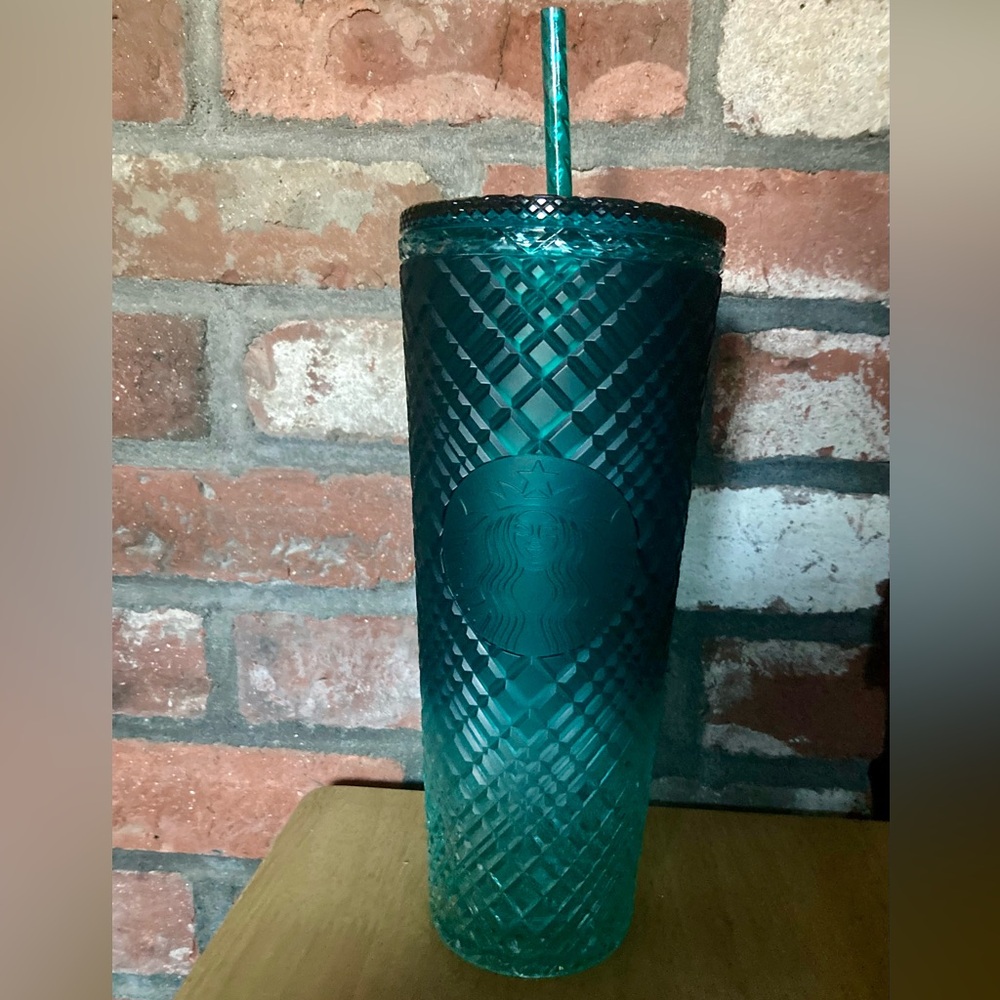 Starbucks Teal Ombré Venti Tumbler with Straw